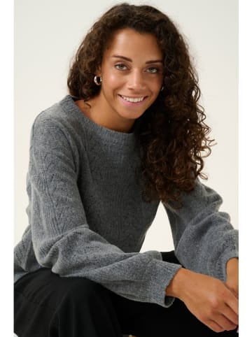 Kaffe Pullover "Holiday" in Grau