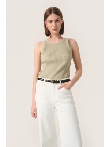 Soaked in Luxury Top "Soaked in Luxury" in Beige