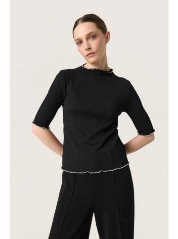 SAINT TROPEZ Shirt "Soaked in Luxury" zwart