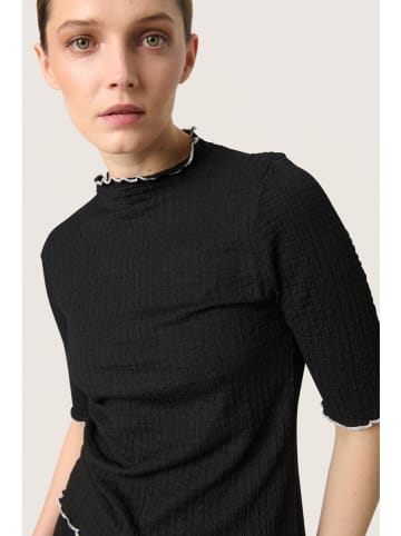 SAINT TROPEZ Shirt "Soaked in Luxury" in Schwarz