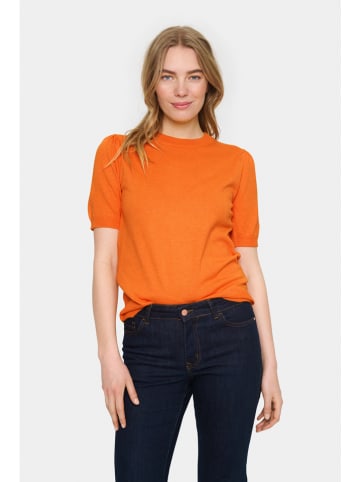 SAINT TROPEZ Sweter "Saint Tropez" w kolorze pomarańczowym