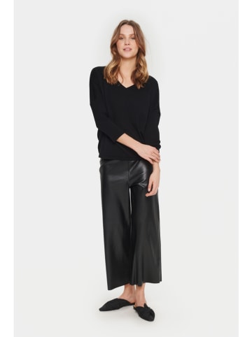 SAINT TROPEZ Sweter "Saint Tropez" w kolorze czarnym
