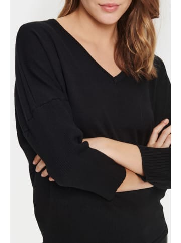 SAINT TROPEZ Sweter "Saint Tropez" w kolorze czarnym