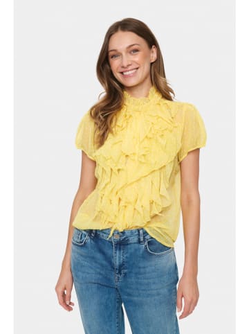 SAINT TROPEZ Shirt "Saint Tropez" geel