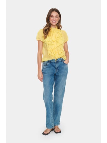 SAINT TROPEZ Shirt "Saint Tropez" geel