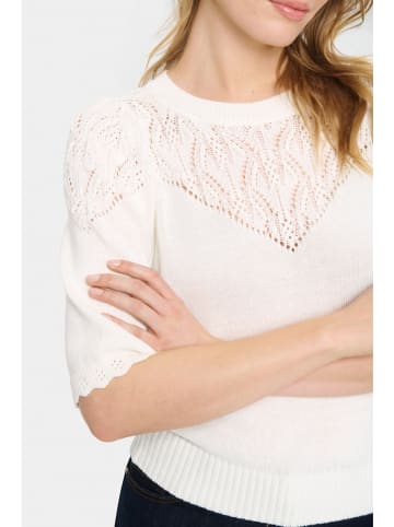 SAINT TROPEZ Pullover "Saint Tropez" in Weiß