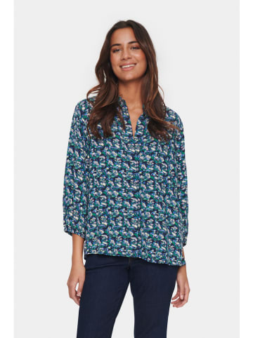 SAINT TROPEZ Bluse "Saint Tropez" in Blau