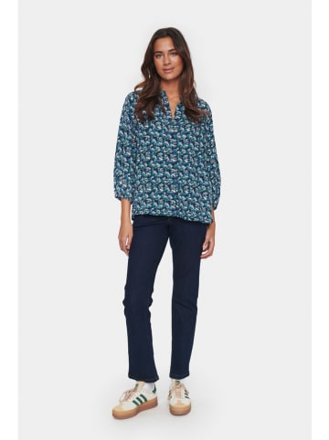 SAINT TROPEZ Bluse "Saint Tropez" in Blau