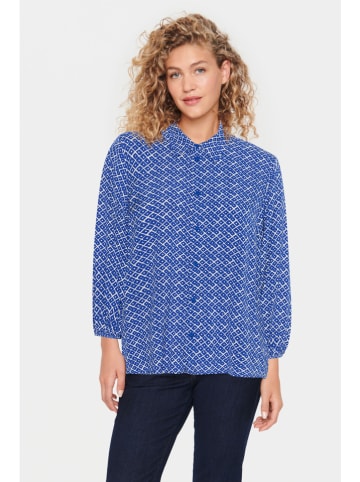 SAINT TROPEZ Bluse "Saint Tropez" in Blau