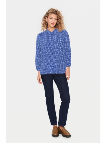 SAINT TROPEZ Bluse "Saint Tropez" in Blau