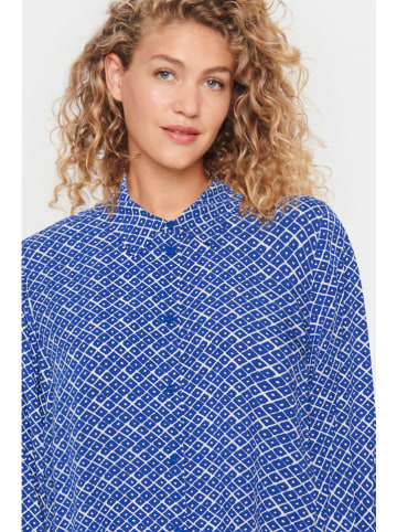 SAINT TROPEZ Bluse "Saint Tropez" in Blau