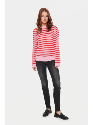 SAINT TROPEZ Sweter "Saint Tropez" w kolorze jasnoróżowym