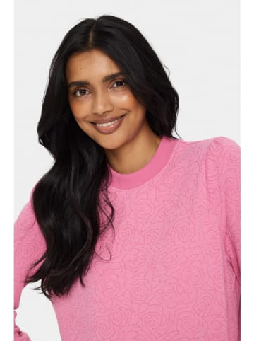 SAINT TROPEZ Sweatshirt "Saint Tropez" in Rosa