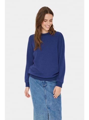 SAINT TROPEZ Sweatshirt "Saint Tropez" in Blau
