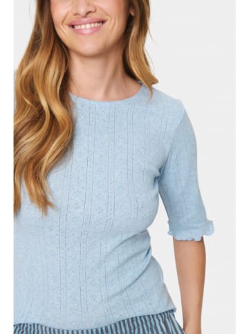 SAINT TROPEZ Shirt "Saint Tropez" in Hellblau