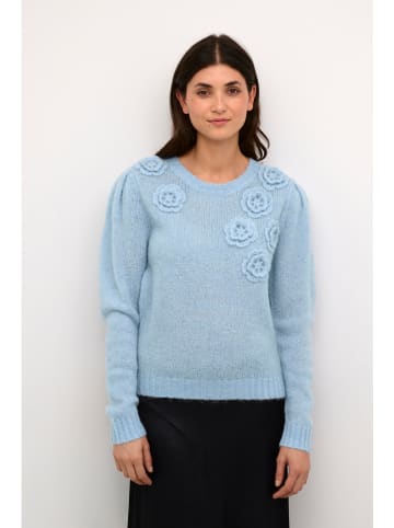 Kaffe Wełniany sweter "Osa" w kolorze błękitnym