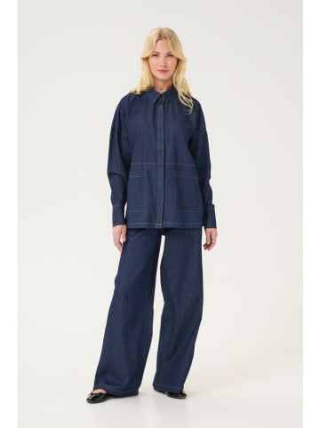 Kaffe Spijkerblouse "Avril" donkerblauw