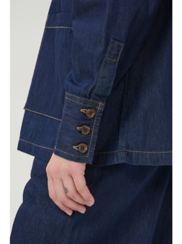 Kaffe Spijkerblouse "Avril" donkerblauw