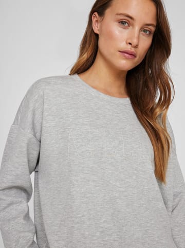 Vila Sweatshirt "Atelier" grijs