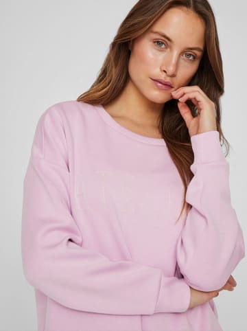 Vila Sweatshirt "Atelier" in Rosa