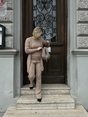 Vila Spodnie "Mullie" w kolorze beżowym