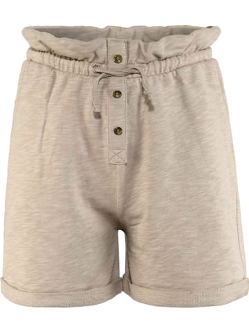 Blue Effect Shorts in Beige