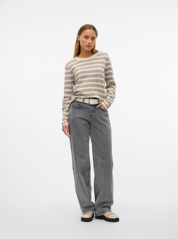 Vero Moda Sweter w kolorze beżowo-kremowym