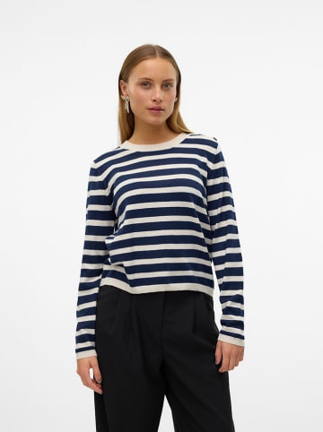 Vero Moda Pullover in Anthrazit/ Creme