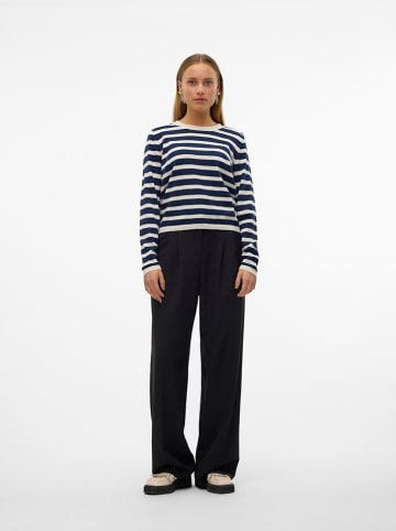 Vero Moda Pullover in Anthrazit/ Creme