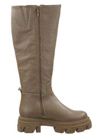 Steve Madden Leren laarzen beige