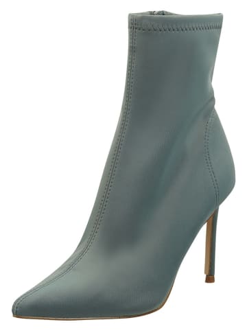 Steve Madden Leder-Stiefeletten in Grau