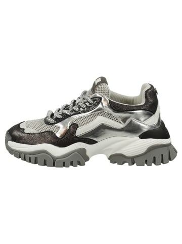 Steve Madden Sneakersy w kolorze beżowo-brązowo-srebrnym