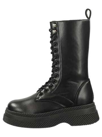 Steve Madden Leder-Boots in Schwarz