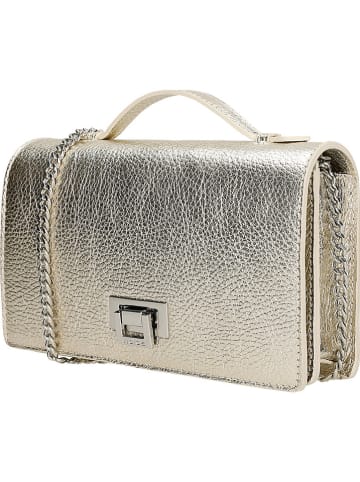 Wojas Leder-Umhängetasche in Gold - (B)21 x (H)12 x (T)4 cm