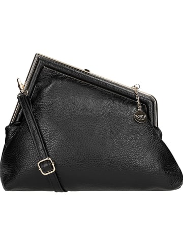 Wojas Leder-Umhängetasche in Schwarz - (B)29 x (H)24 x (T)10 cm