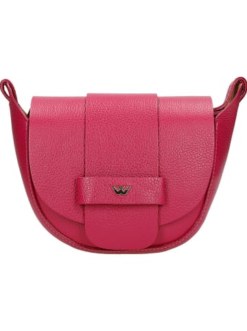 Wojas Leder-Umhängetasche in Pink - (B)16 x (H)21 x (T)7 cm