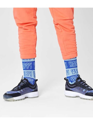 Happy Socks Skarpety "Happy stripe" w kolorze niebieskim