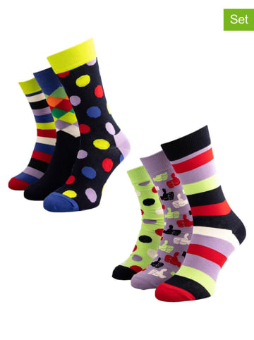 Happy Socks Skarpety (6 par) "Thumbs up" ze wzorem