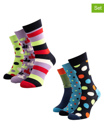 Happy Socks 6er-Set: Socken "Thumbs up" in Bunt