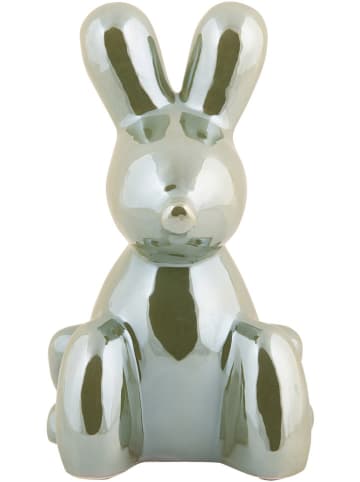 Present Time Dekoobjekt "Balloon Bunny" in Grün - (H)15 cm