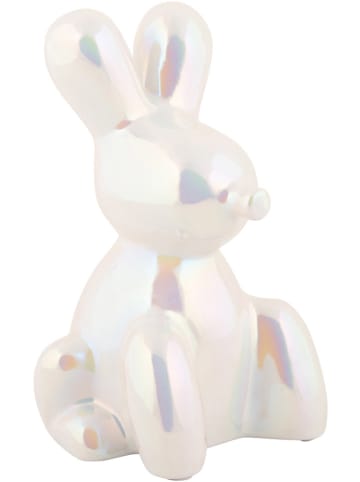 Present Time Decoratief object "Balloon Bunny" wit - (H)15 cm