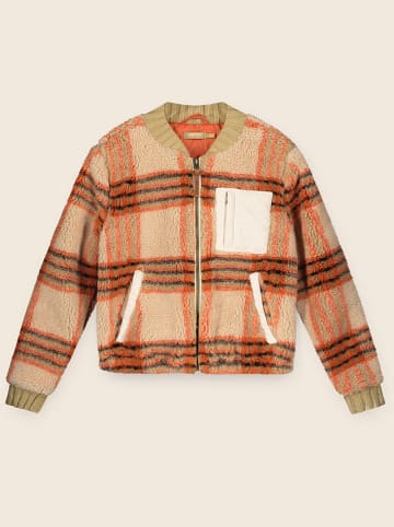 Like Flo Fleecejacke in Beige/ Orange