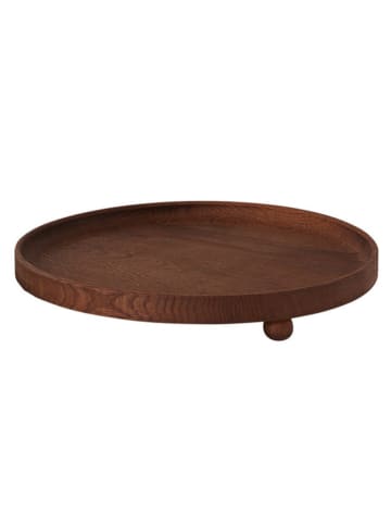 OYOY living design Taca "Inka" w kolorze brązowym - wys. 4,7 x Ø 30 cm