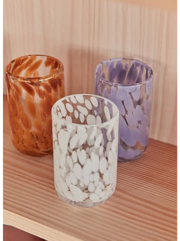 OYOY living design Glas "Jali" in Lila - Ø6,8 x (H)10,5 cm
