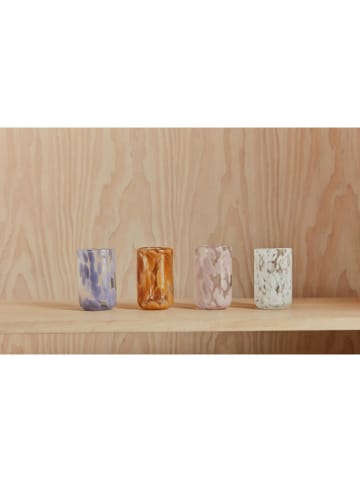 OYOY living design Glas "Jali" in Rosa - Ø6,8 x (H)10,5 cm