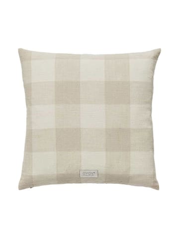 OYOY living design Kissenhülle "Chess" in Beige - (L)48 x (B)48 cm