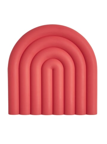 OYOY living design Untersetzer "Rainbow" in Rot - (H)1,2 x (L)15 x (B)15 cm