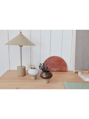 OYOY living design Lampa stołowa "Kasa" w kolorze srebrnym - wys. 50 x Ø 35 cm