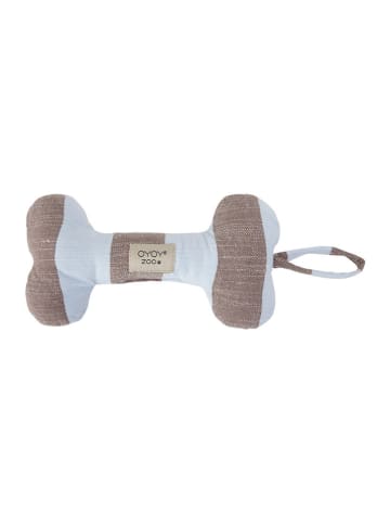 OYOY living design Hundespielzeug "Ashi" in Hellblau/ Hellbraun - (L)20 cm - (B)5 cm - (H)11 cm