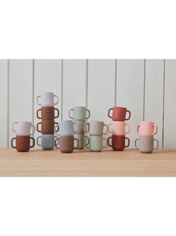 OYOY mini 2er-Set: Trinklernbecher "Kappu" in Rosa/ Rot - ab Geburt